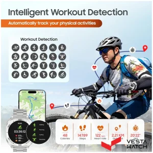 ساعت مچی هوشمند سوئیس میلیتاری SWISS MILITARY مدل  SM-WCH-DOM7-SILF-SILSTL