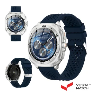 ساعت مچی هوشمند سوئیس میلیتاری SWISS MILITARY مدل SM-WCH-DOM7-SILF-BLUS