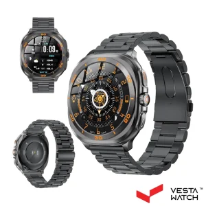 ساعت مچی هوشمند سوئیس میلیتاری SWISS MILITARY مدل SM-WCH-DOM7-GUNF-BLKSTL