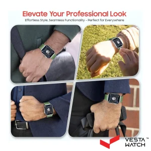 ساعت مچی هوشمند سوئیس میلیتاری SWISS MILITARY مدل  SM-WAT-ALPS3-SLF-GRNSST