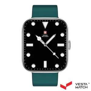 ساعت مچی هوشمند سوئیس میلیتاری SWISS MILITARY مدل  SM-WCH-ALPS4-SILF-GRNS