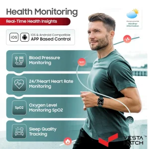 ساعت مچی هوشمند سوئیس میلیتاری SWISS MILITARY مدل  SM-WCH-ALPS4-SILF-GRNS