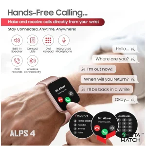 ساعت مچی هوشمند سوئیس میلیتاری SWISS MILITARY مدل SM-WCH-ALPS4-RGLDF-PNKSS