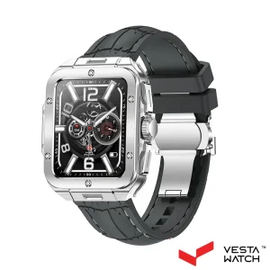 ساعت مچی هوشمند سوئیس میلیتاری SWISS MILITARY مدل  SM-ALPS2-SLFRAME/DGYSILICONST