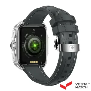 ساعت مچی هوشمند سوئیس میلیتاری SWISS MILITARY مدل  SM-ALPS2-SLFRAME/DGYSILICONST