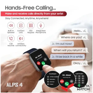 ساعت مچی هوشمند سوئیس میلیتاری SWISS MILITARY مدل  SM-WCH-ALPS4-SILF-BLUSSS