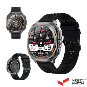 ساعت مچی هوشمند سوئیس میلیتاری SWISS MILITARY مدل  SM-WCH-DOM7-GUNF-BLKS