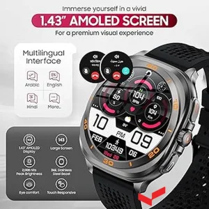 ساعت مچی هوشمند سوئیس میلیتاری SWISS MILITARY مدل  SM-WCH-DOM7-GUNF-BLKS