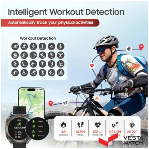 ساعت مچی هوشمند سوئیس میلیتاری SWISS MILITARY مدل  SM-WCH-DOM7-GUNF-BLKS