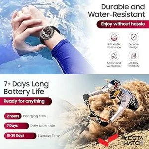 ساعت مچی هوشمند سوئیس میلیتاری SWISS MILITARY مدل  SM-WCH-DOM7-GUNF-BLKS