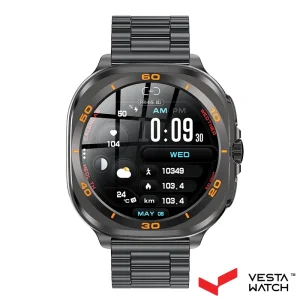 ساعت مچی هوشمند سوئیس میلیتاری SWISS MILITARY مدل SM-WCH-DOM7-GUNF-BLKSTL