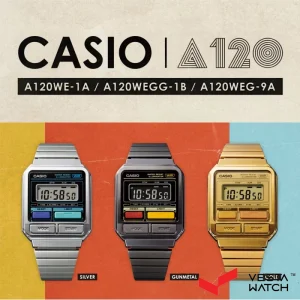 ساعت مچی مردانه و زنانه کاسیو CASIO مدل A120WEGG-1BDF