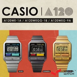 ساعت مچی مردانه و زنانه کاسیو CASIO مدل A120WE-1ADF