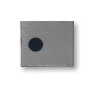 کیف پول هندسه زرد - طوسی روشن