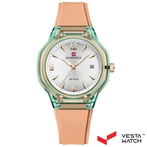 ساعت مچی زنانه نیوی فورس NAVIFORCE مدل NF6110 GN/AT