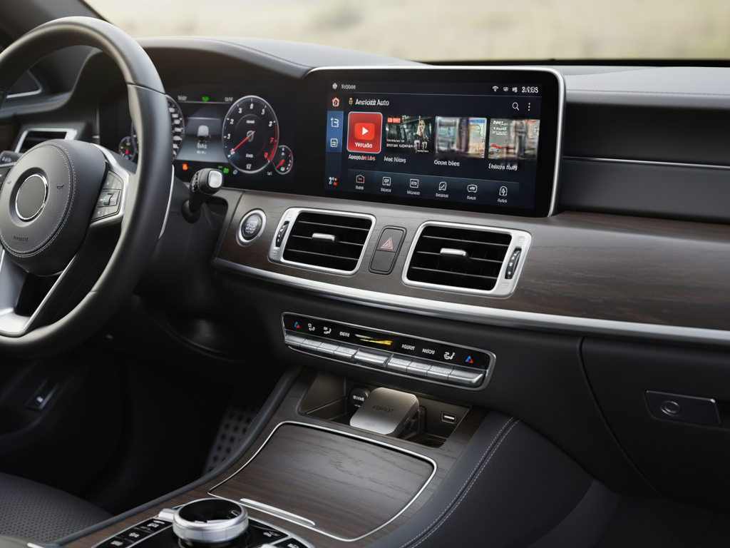 اندروید باکس خودرو ACEFAST QC2 | تبدیل CarPlay و Android Auto به وایرلس + Android 14