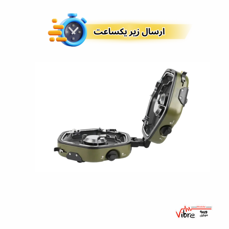 اجاق کمپینگ تاشو دو شعله گرین لاین مدل Green Lion Twin Flame Foldable Camping Stove - Green
