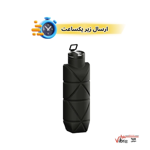 بطری سیلیکونی تاشو ضد نشت پرودو مدل  Porodo Fold Flat Leakproof Silicone Bottle