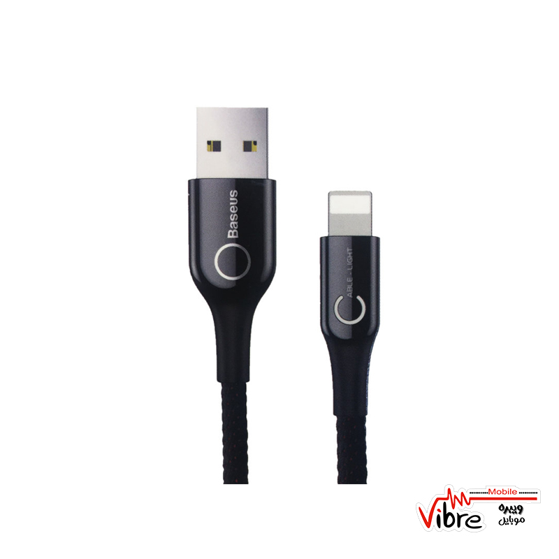 کابل تبدیل USB به Lightning بیسوس مدل C-shaped Light CALCD-03 طول 1 متر