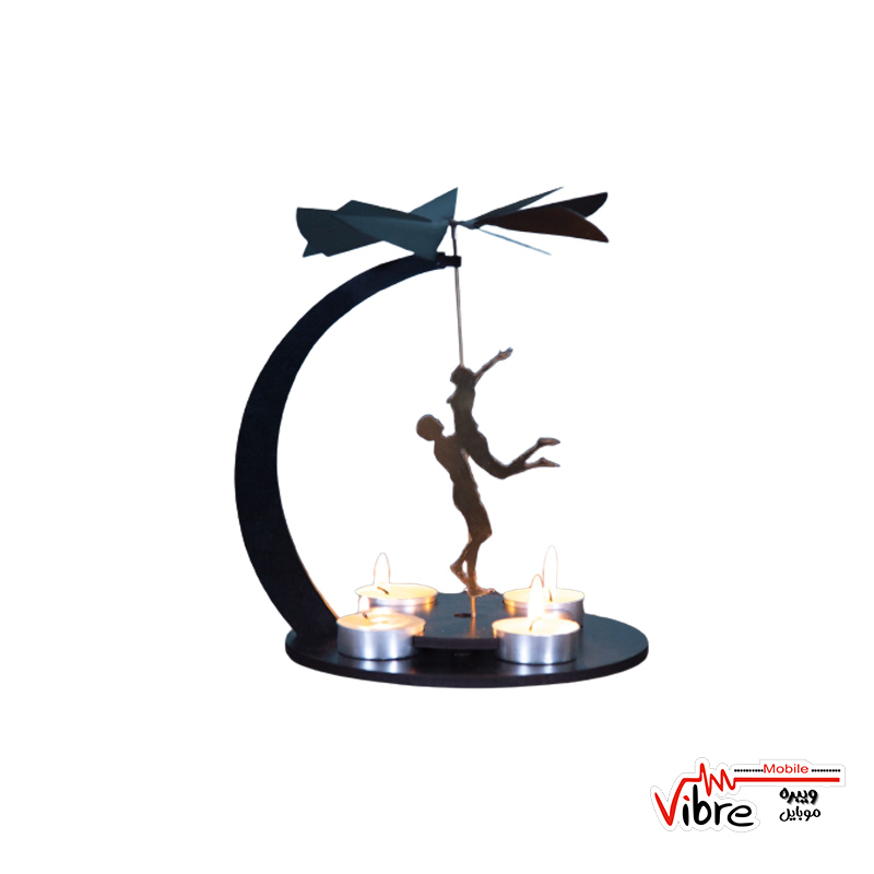 چراغ زینتی و جاشمعی طرح لاو