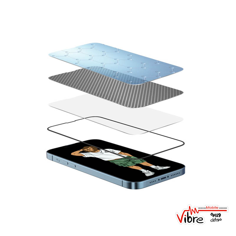 گلس و محافظ صفحه نمایش گرین مدل +Silicone مناسب گوشی موبایل اپل iPhone 12 Pro و iPhone 12 اورجینال