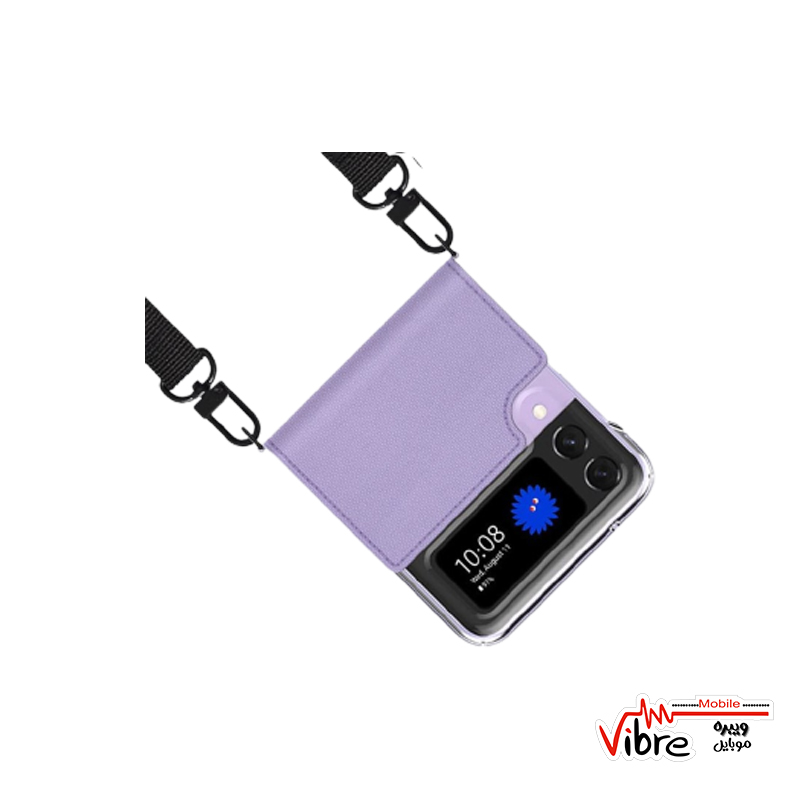 قاب پارچه ای گوشی سامسونگ گلکسی زد فلیپ 3 araree مدل Canvas Diary به همراه بند از جنس پلی کربنات