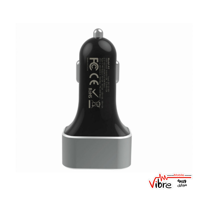 شارژر فندکی سریع دو پورت نیلکین Nillkin Neekin A3 Turbo Car Charger
