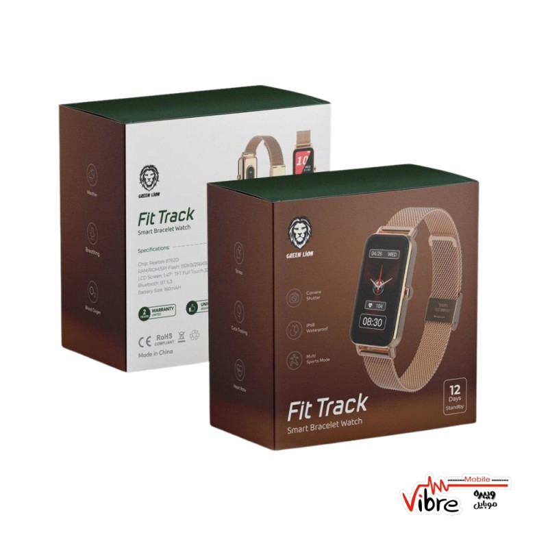 دستبند هوشمند گرین مدل  Green Lion Fit Track Smart Bracelet Watch