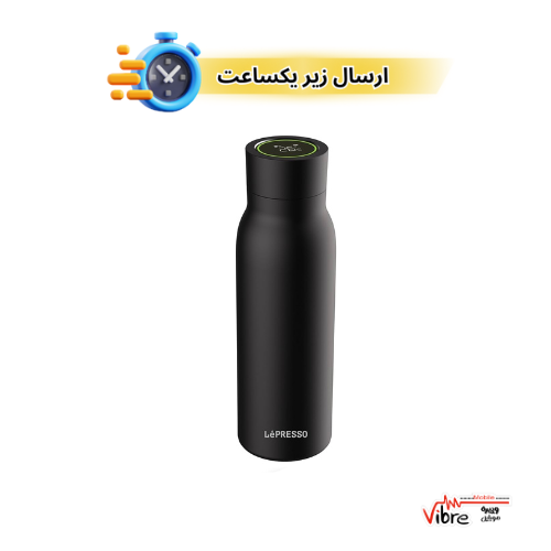 بطری آب هوشمند 600 میلی لیتری لپرسو مدل LePresso 600ml Smart Hydration Vacuum Bottle LP600SBBK