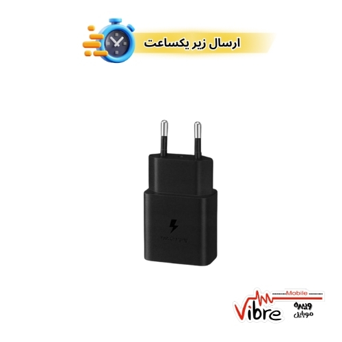 شارژر دیواری 15 وات اصلی سامسونگ مدل A14 15W HI+Type-c به (بدون پک) با همراه گارانتی