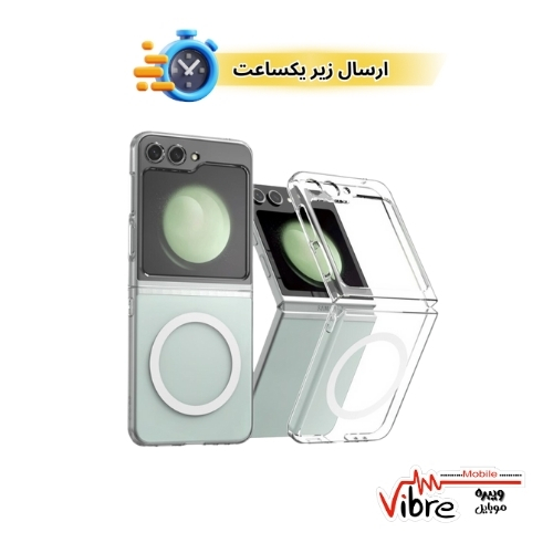 قاب شفاف مگ سیف دار گوشی برای سامسونگ زد فلیپ 5 مدل Araree NUKIN M CLEAR  CASE FOR SAMSUNG Z Flip5