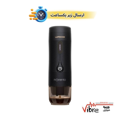 قهوه ساز دستی و قابل حمل LePresso Momento با باتری قابل شارژ مدل MNTO100BK