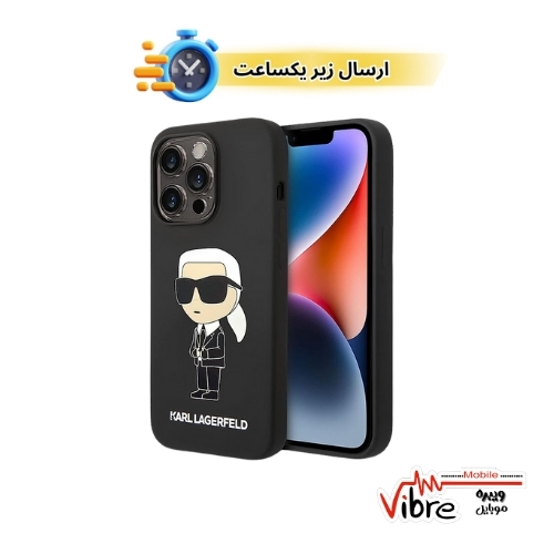 قاب سیلیکونی مگسیف کارل لاگرفلد مناسب آیفون 14 پرومکس مدل Original Case IPHONE 14 PROMax Karl LagerfeldLiquid Silicone Karl Magsafe