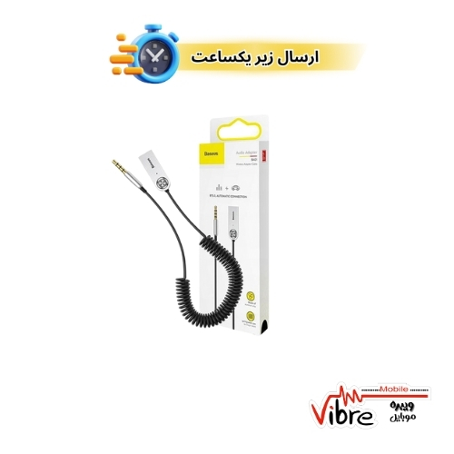 گیرنده بلوتوث صوتی بیسوس Baseus BA01 Audio Adapter با جک 3.5 میلی متری AUX