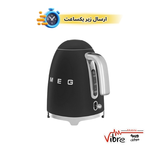 کتری 1.7 لیتری ایتالیایی اورجینال مدل Smeg Retro 50'S Style KettleKlf03Blmuk