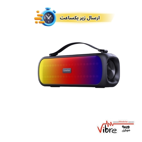 اسپیکر بلوتوثی قابل حمل پورودو مدل Porodo SOUL Soundtec Basic Speaker with RGB