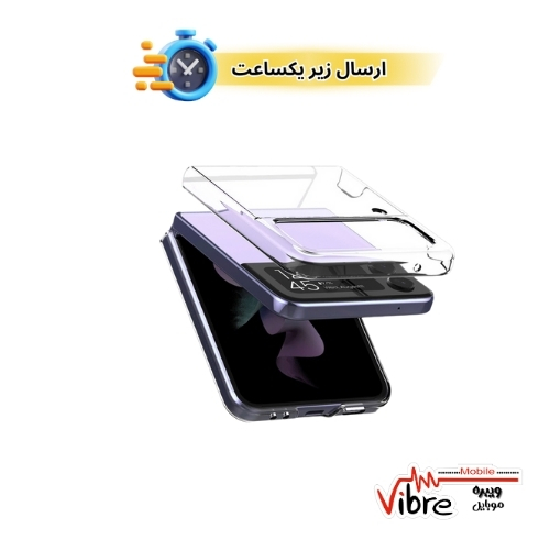 قاب و کاور شفاف گلکسی زد فلیپ 4 مدل ARAREE NUKIN085 CLEAR CRYSTAL CASE FOR SAMSUNG Z FLIP 4