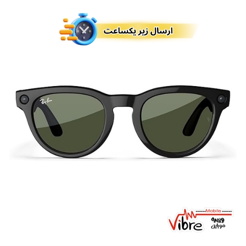 عینک هوشمند ری بن متا مدل هدلاینر رنگ مشکی براق با عدسی سبز RAY-BAN META HEADLINER RW4009F سایز 51mm