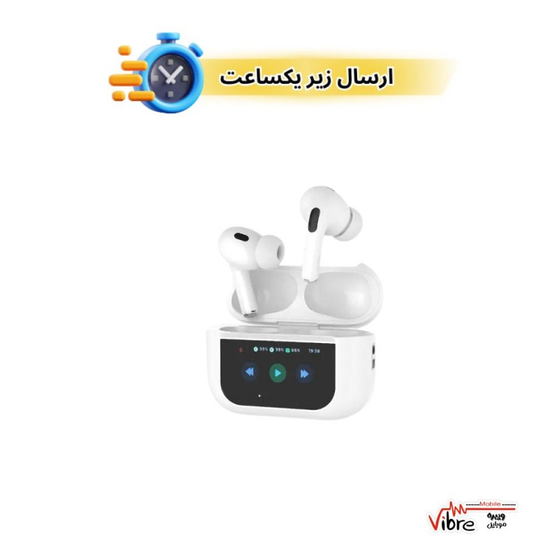 هندزفری بلوتوثی پرودو با صفحه نمایش لمسی مدلPorodo Blue Earbuds Pro2 Touch Display - ANC + ENC