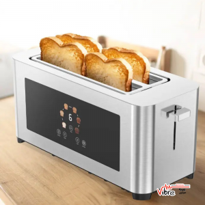 تستر نان پرودو مدل Porodo Lifestyle 4-Slice Digital Pop Up Toaster 850W - Silver