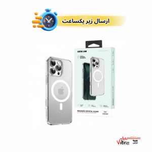 قاب شفاف iPhone 16 Pro Max مگ سیف شارژ گرین لاین مدل Green Lion Ultra Clear MagSafe