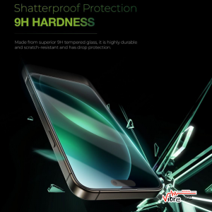 گلس محافظ صفحه شفاف آیفون 16 پرو مکس گرین لاین مدلGreen Lion 9H Steve HD Glass Protector