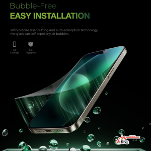 گلس محافظ صفحه شفاف آیفون 16 پرو مکس گرین لاین مدلGreen Lion 9H Steve HD Glass Protector