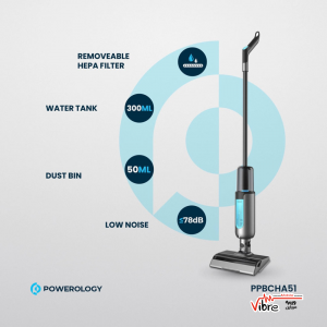 جاروشارژی دوکاره پاورولوژی مدل Powerology Dual Design - Cordless Vacuum & Mop