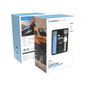 جامپ استارتر پاورلوژی مدل JS8800 با کمپرسور باد و ظرفیت 8800mAh