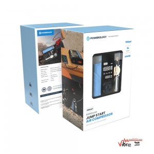 جامپ استارتر پاورلوژی مدل JS8800 با کمپرسور باد و ظرفیت 8800mAh