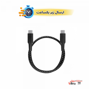 کابل دیتا و شارژ سریع پاورولوژی مدل Powerology 60W C-C 30cm  cables (اورجینال)