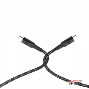 کابل دیتا و شارژ سریع پاورولوژی مدل Powerology 60W C-C 30cm  cables