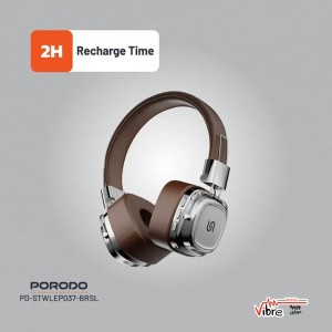 هدفون بی‌ سیم پرودو مدل Porodo Soundtec Vintage Wireless ENC Headphone