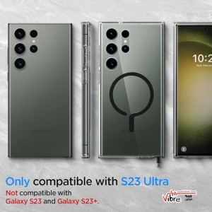 قاب Spigen اورجینال شفاف MagSafe محافظ لنز دار مدل Samsung Galaxy S25 Ultra (پک دار)